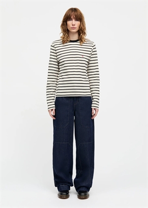 Maggie Pablo ls bluse Vanilla Ice/Black Mads Nørgaard